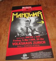 MANOWAR drifter CONCERT ORGINAL PLAKAT 1989