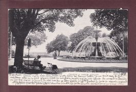 GENEVE - Jardin Anglais - Fontaine - 1902