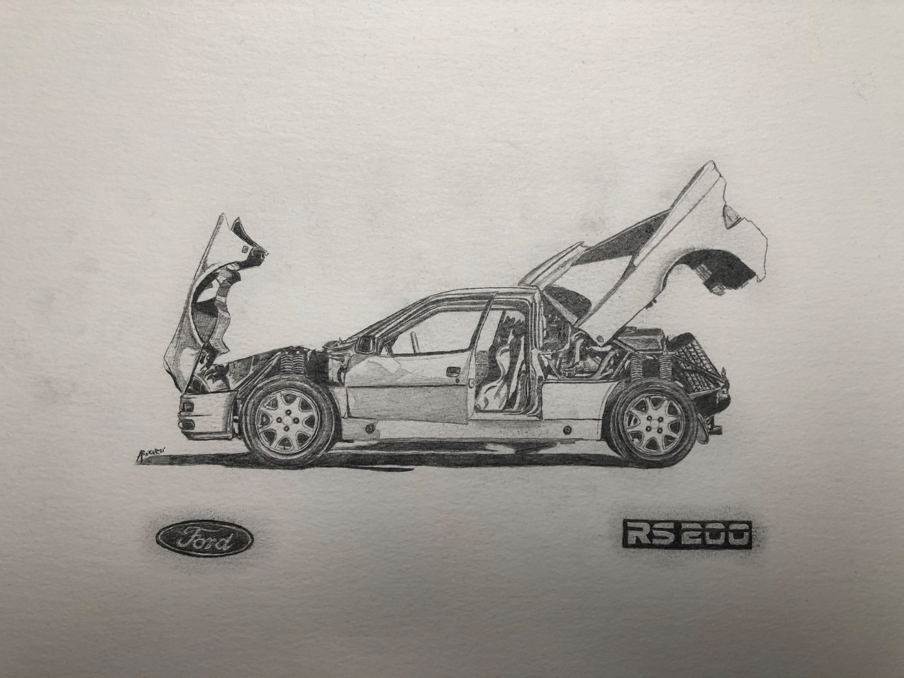 Dipinti: 1986 Ford RS200 Group B – Nuovo (secondo la descrizione) da Alpnachstad venduto da ash_9s7x