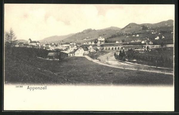 Ansichtskarten: Appenzell, Gesamtansicht, Phototypie – Gebraucht aus Frauenfeld von POML