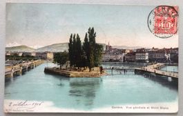 Genève, Vue générale et Mont Blanc