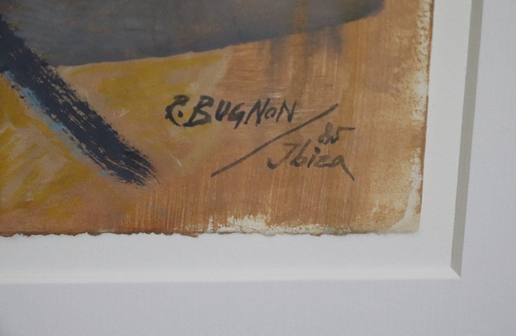 Dipinti: Bugnon Roland, Mischtechnik, bez. "Jbizenkische Baumkönigin" – Usato da Zug venduto da Kunst-Fundgrube 3