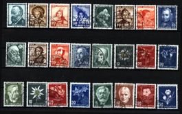 Pro Juventute 6 Sätze ab 1940-45 gest. (Y573)
