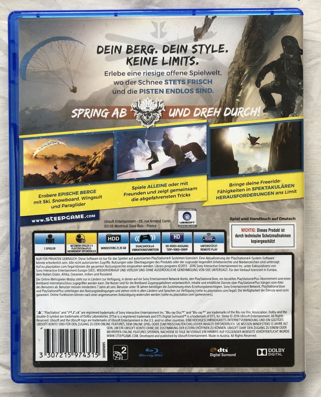 Giochi: PS4 - STEEP – Usato da Schaffhausen venduto da durruti 2