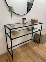 Glass & Metal Console Table