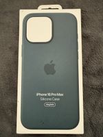 Apple Silikon Case für iPhone 16 Pro Max Lake Green
