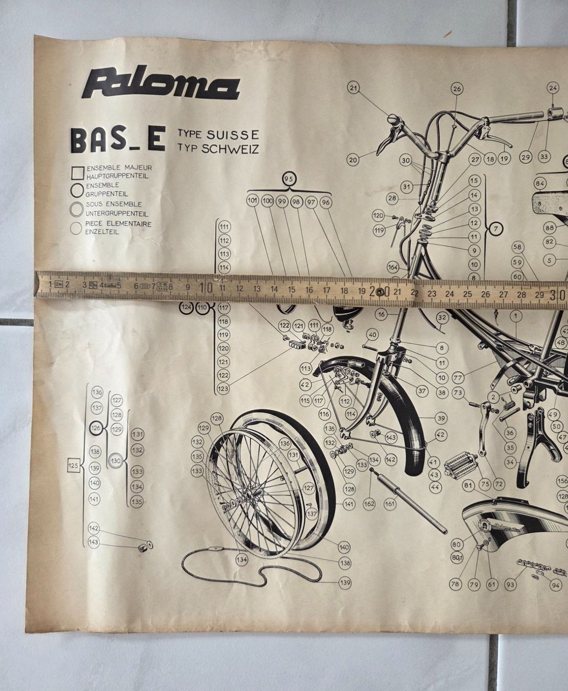 Sachs Mofas: Plakat Poster Mofa Paloma BAS- E Type Suisse – Gebraucht aus Schenkon von Elbarto007 1