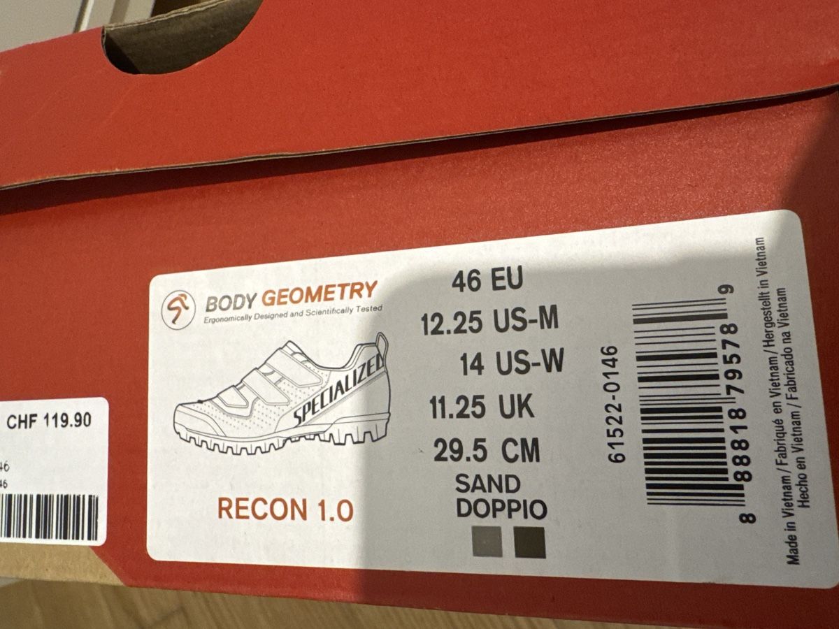 Specialized Herrenschuhe: Specialized Recon 1.0 MTB Schuhe, Grösse 46, Neue  – Neu und originalverpackt aus Solothurn von Leo2207 5