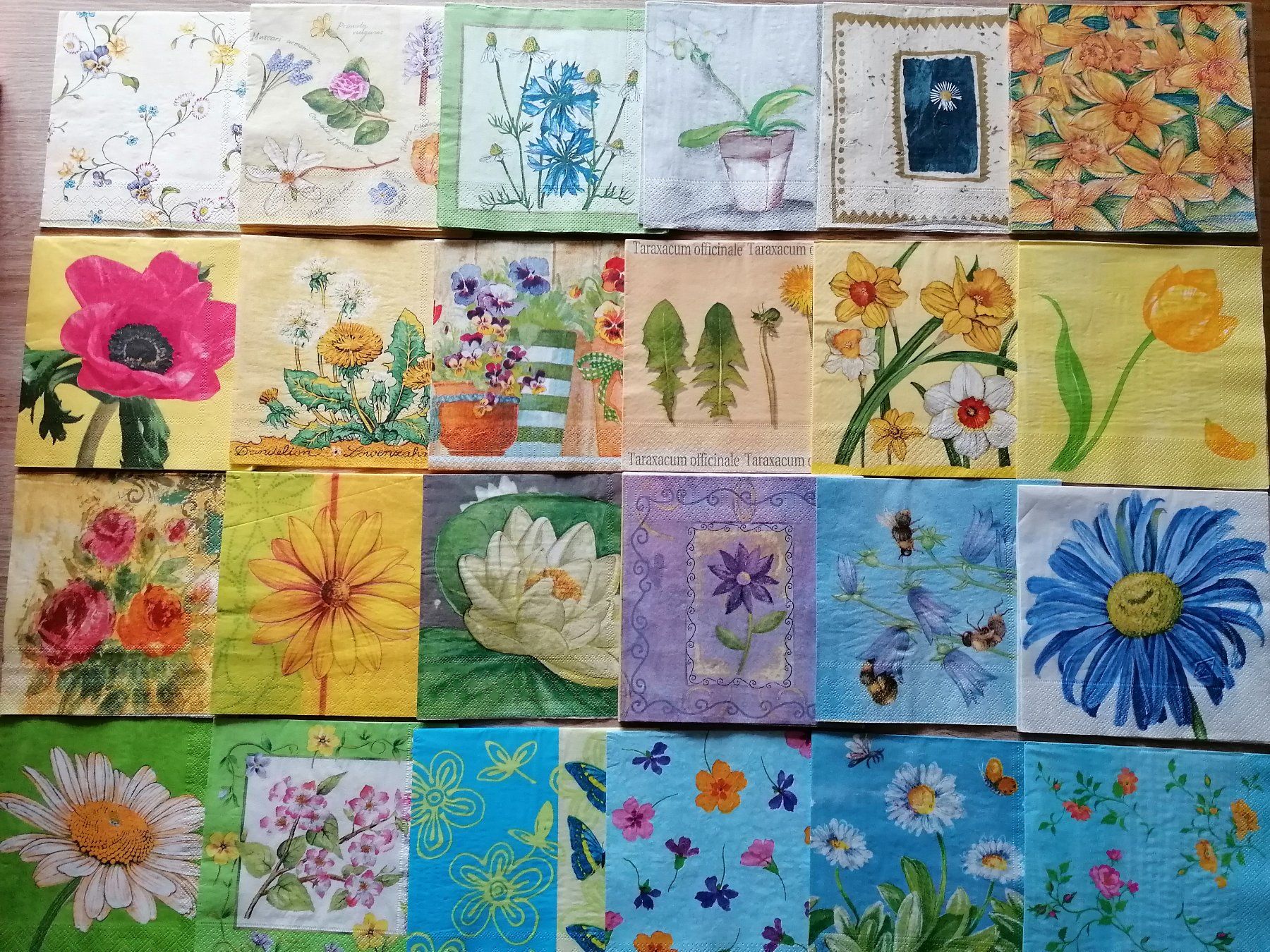 Tovaglioli: 172 Stk. Servietten Blumen – Nuovo (secondo la descrizione) da Zollikofen venduto da Blackie 1