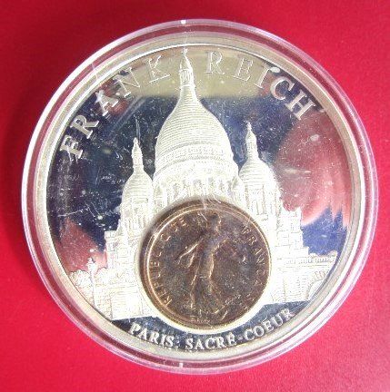 Medaillen: Geld Europa - Frankreich  - 50 mm versilbert – Neu und originalverpackt aus Luzern von Horoskop1