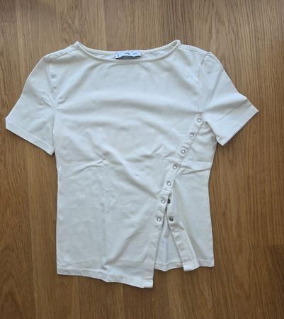 Mango T-Shirt kurzarm milchweiss ecru XS/S