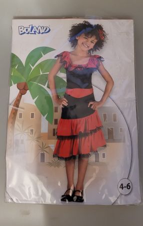 Kostüm Spanisches Mädchen 4 bis 6 Jahre