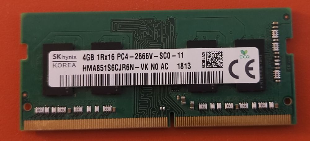 SK Hynix 4GB 1Rx16 PC4-2666V DDR4 Laptop Memory Ram HMA851S6JJR6N-VK Grade A