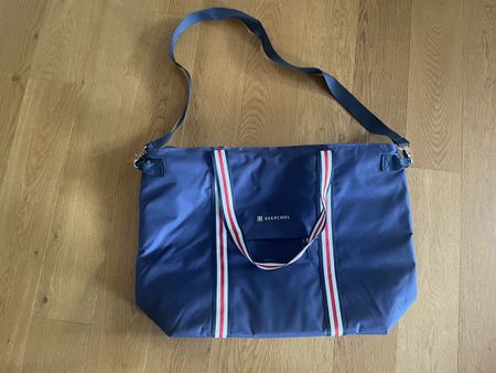 Sac bandoulière Isotherme bleu et rouge