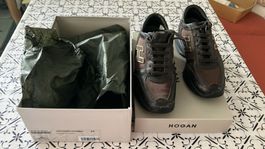 Sneakers Hogan Interactive in pelle scura n.37