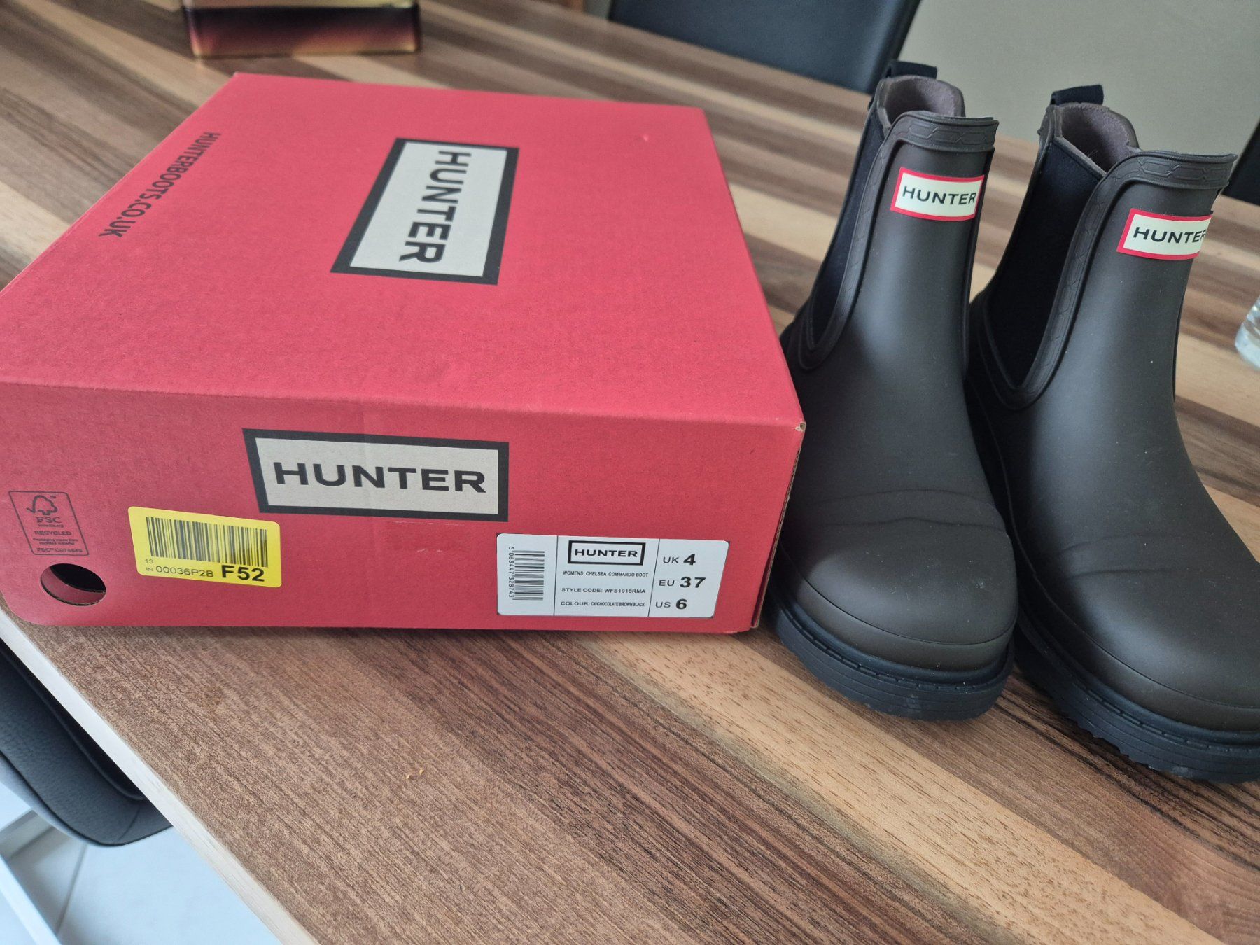 Hunter Scarpe da donna: Gummistiefel Gr.37, olive – Nuovo e nell'imballaggio originale da Altendorf venduto da Weihnacht3 3