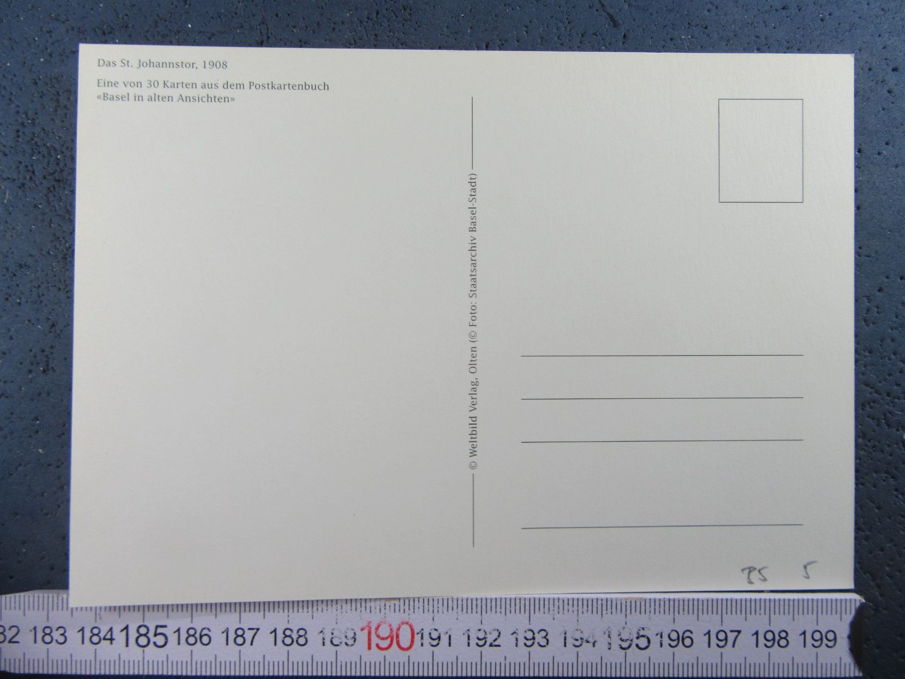 Cartoline postali: BASEL ST.JOHANNSTOR 1908 REPRO AK BS – Usato da Ettingen venduto da Hausi4711 1