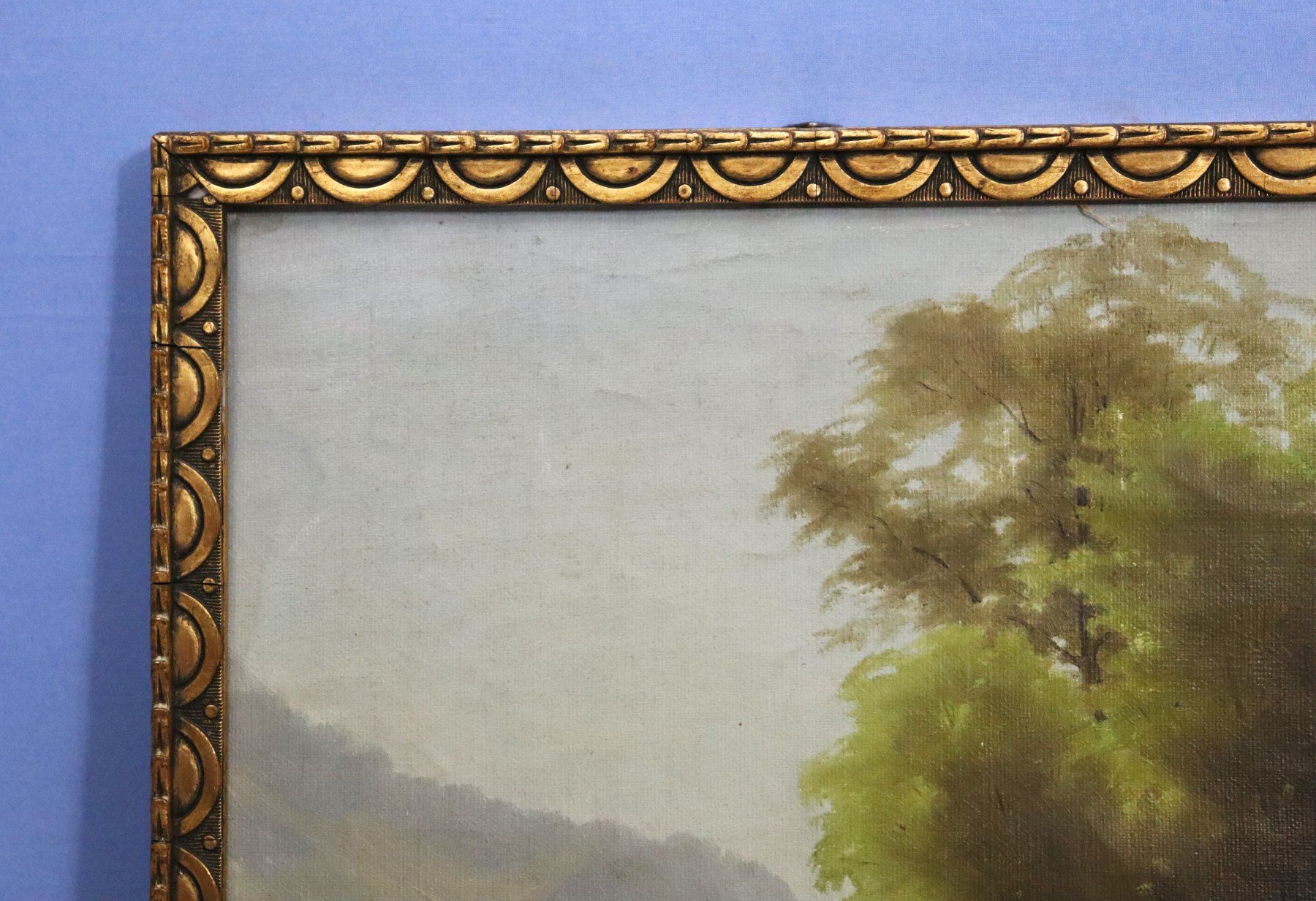 Tableaux: Wildbach, Oel auf Karton, rechts unleserlich monogrammiert – Neuf (Voir description) à Zug par Kunst-Fundgrube 8