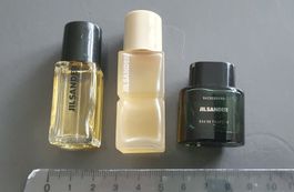 3 Parfüm Flakon Miniaturen von Jil Sander. Vintage
