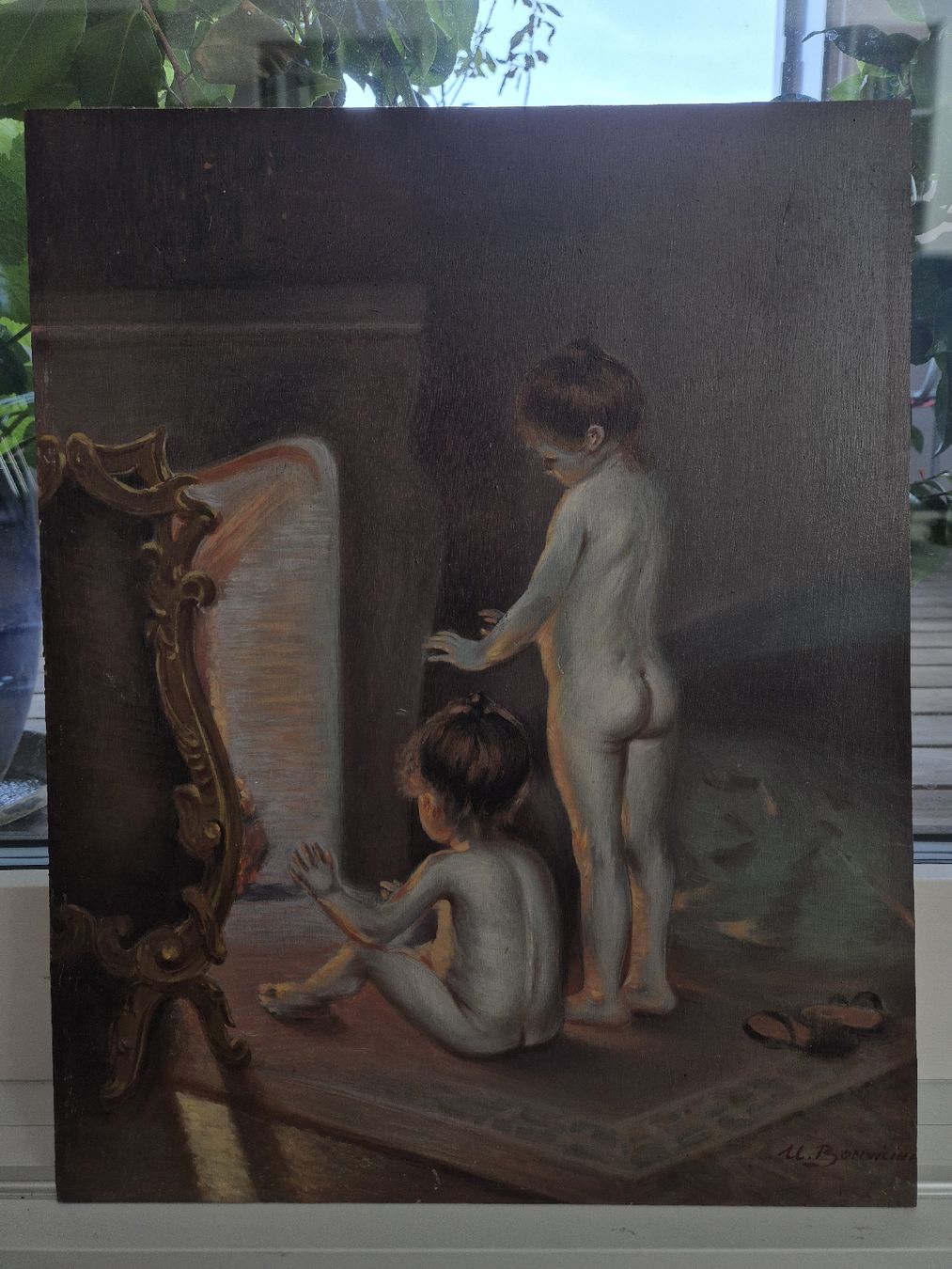 Tableaux: Gemälde von U. Bonvicini, Öl auf Holz – D'occasion à Winterthur par R.F.H.
