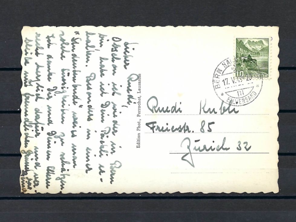 Cartoline postali: Postkarte Bern - Zeitglockenturm - 1949 – Usato da Bronschhofen venduto da Imsr 1