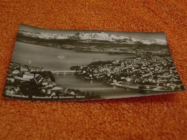 Cartoline postali: Ansichtskarte Konstanz, Schweizer Alpen – Usato da Zürich venduto da abraxas1291