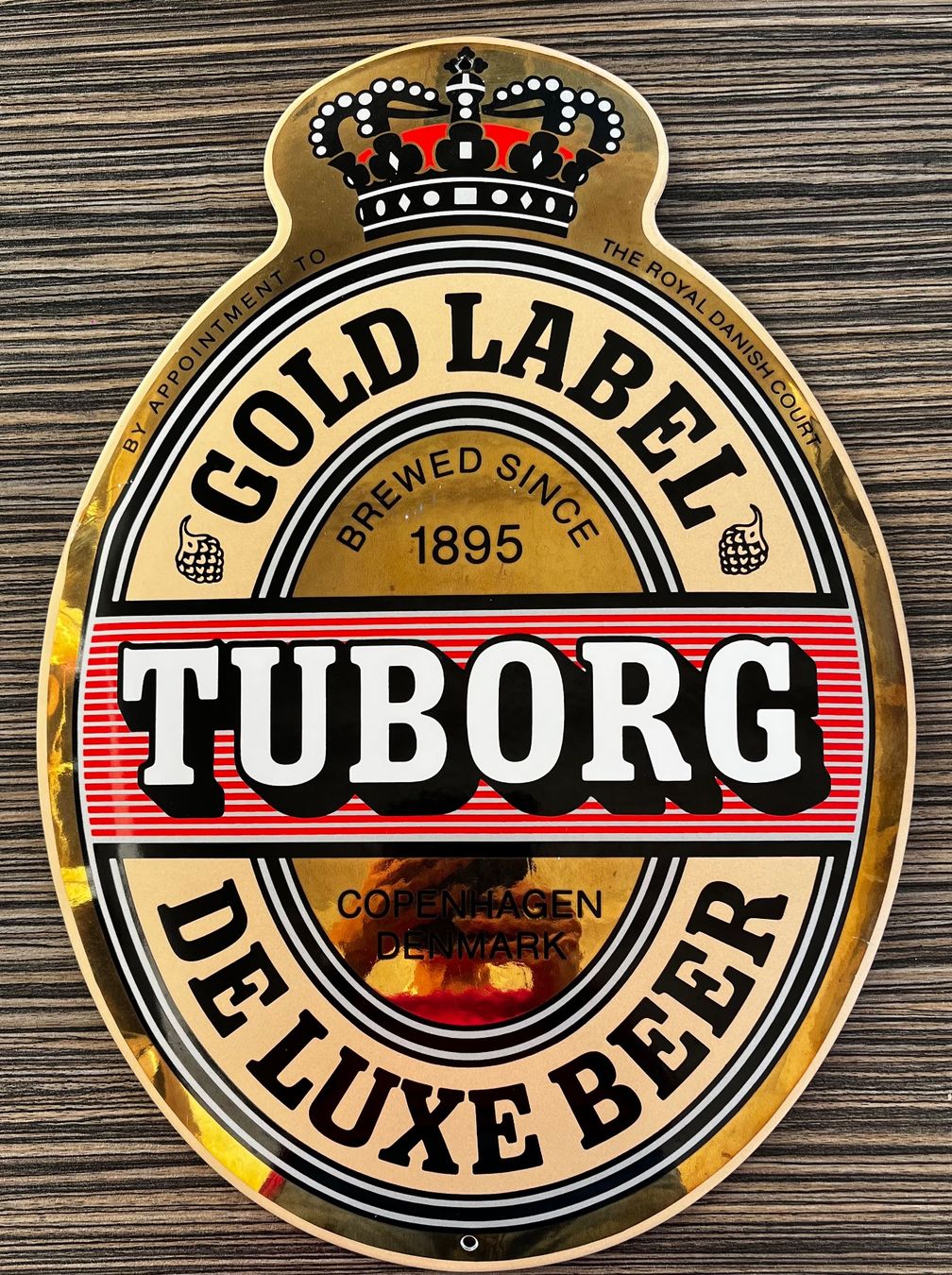 Schilder: Touborg Emailschild gold – Gebraucht aus Rothrist von yvvilla