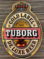 Touborg Emailschild gold
