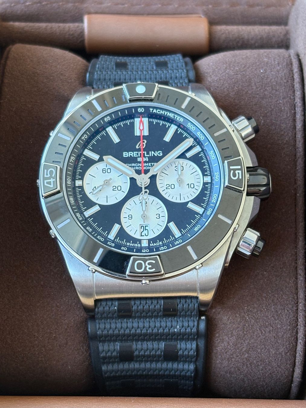 Breitling Orologi: BREITLING Super Chronomat B01 44 Fullset – Usato da Birsfelden venduto da Mynos 6