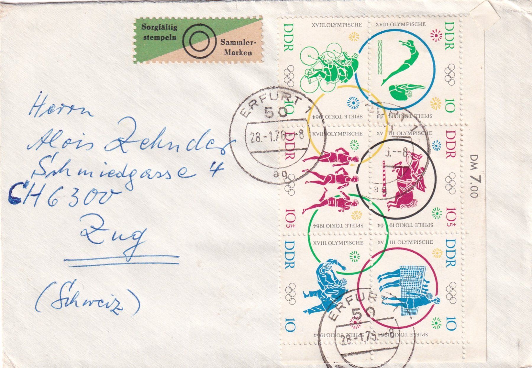Alle Briefmarken: Lot Olympische Spiele – Gebraucht aus Birsfelden von chr_yq2g 4