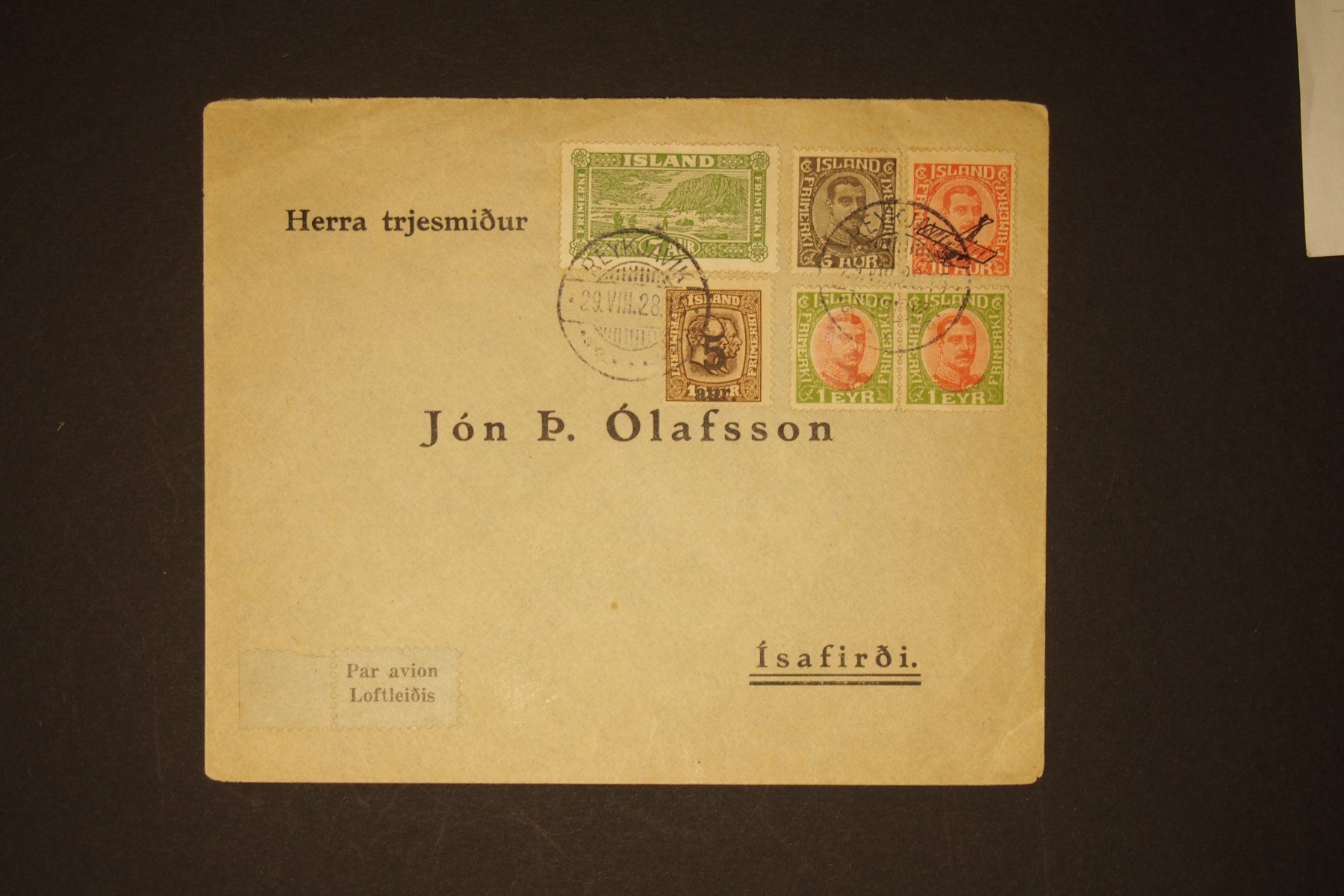 Tutti i francobolli: 1928 Brief Island – Usato da Solothurn venduto da and_fxw5