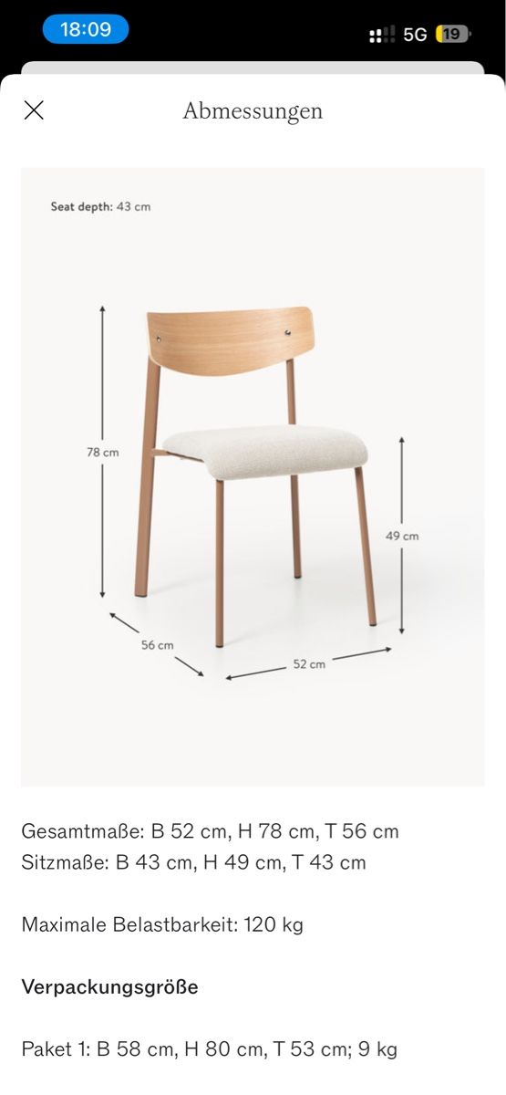 Westwing Stühle: 2 chairs from Westwing – Neu (gemäss Beschreibung) aus Zollikerberg von sge_htm9 2