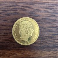 Gold Vreneli, 20 Francs, Goldmuenze Oesterreich Franz 1867