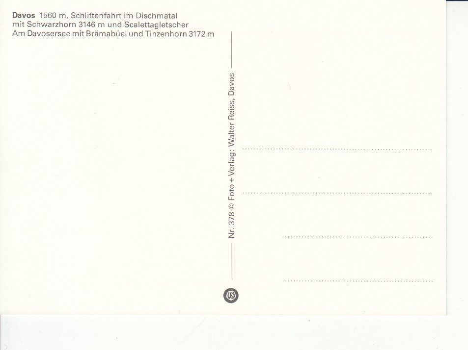 Cartoline postali: Davos 28 um 1995 – Usato da Bürglen TG venduto da StampGraf 1