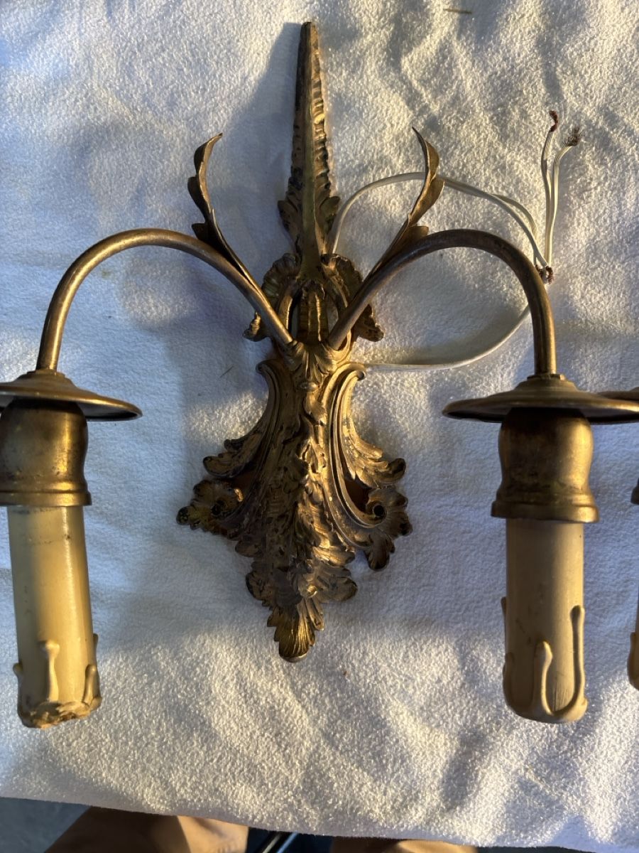 Portacandele: Wandlampen Messing Stil Barock 2 Arme 2 Stk – Usato da Niederhasli venduto da abd_bm8t 2