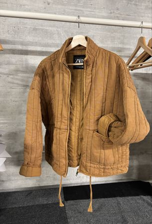 Steppjacke Zara ZW Collection braun Grösse M