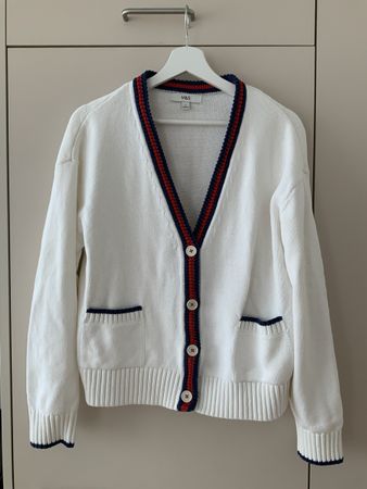 Preppy Cardigan M&S off-white Gr M