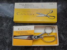 Zackenschere Yellow Canary 7 ganz verchromt