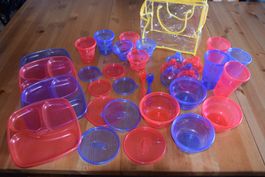 XXL Nüby Kinder Geschirr Set: Schale, Trinkbecher, Teller,..