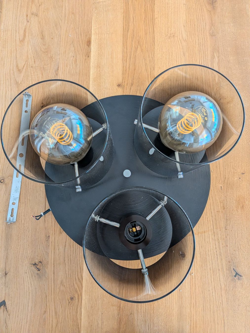 Pfister Lampadari & plafoniere: Deckenleuchte Schwarz mit Rauchglas – Usato da Root venduto da jolijoli2 2