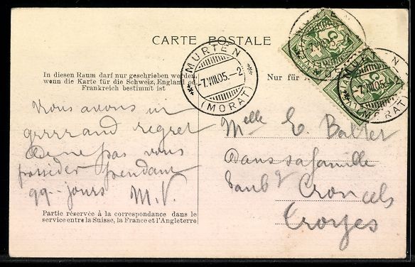 Cartes postales: AK Murten, Gesamtansicht – D'occasion à Berlin par bartko-reher 1