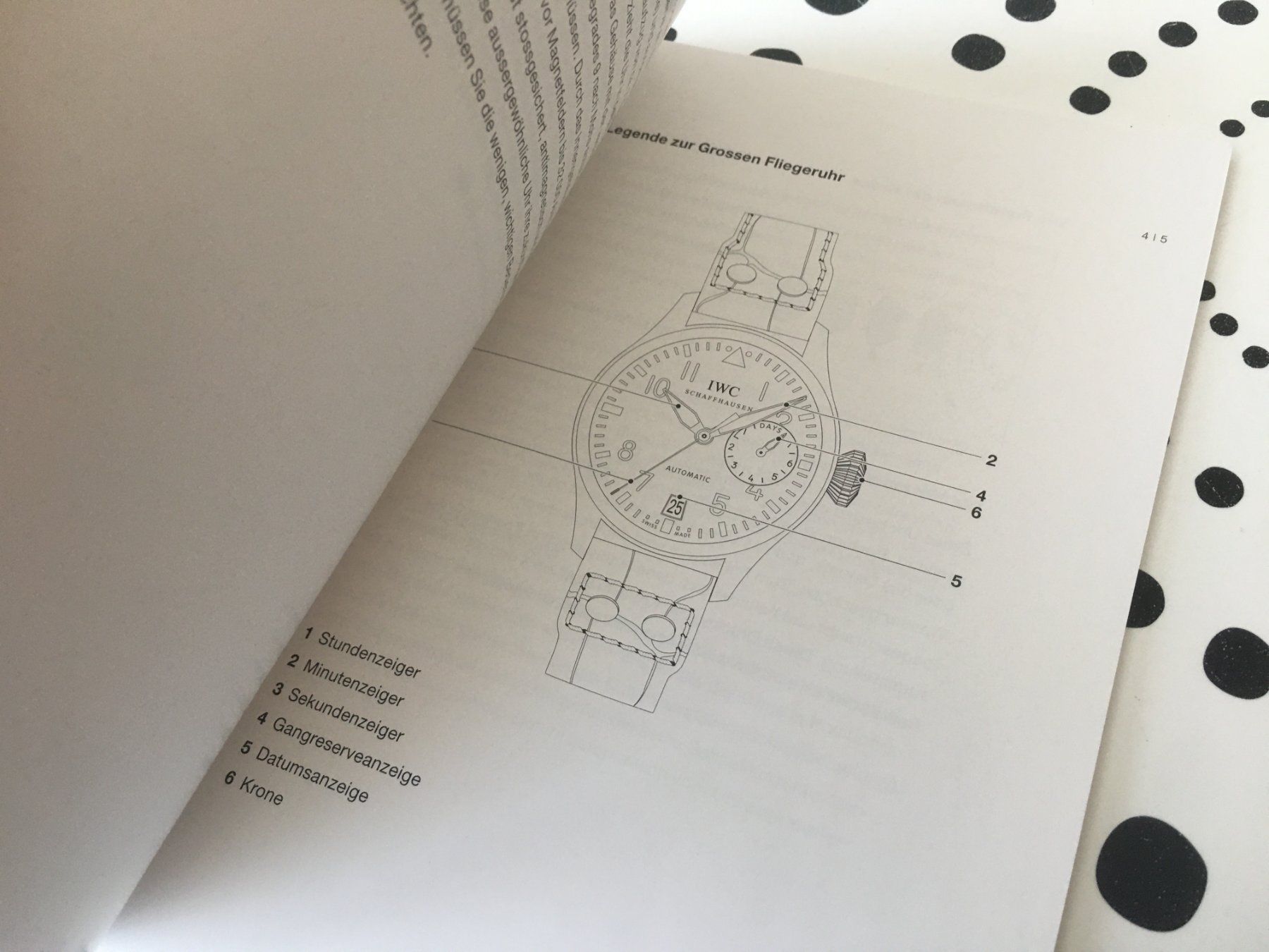 IWC Documenti: IWC - GROSSE FLIEGERUHR 5004 - OPERATING INSTRUCTIONS - NEW – Nuovo (secondo la descrizione) da Epalinges venduto da dream-watch 4