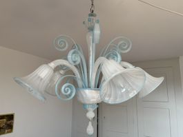 Mid Century Murano Glas Kronleuchter 