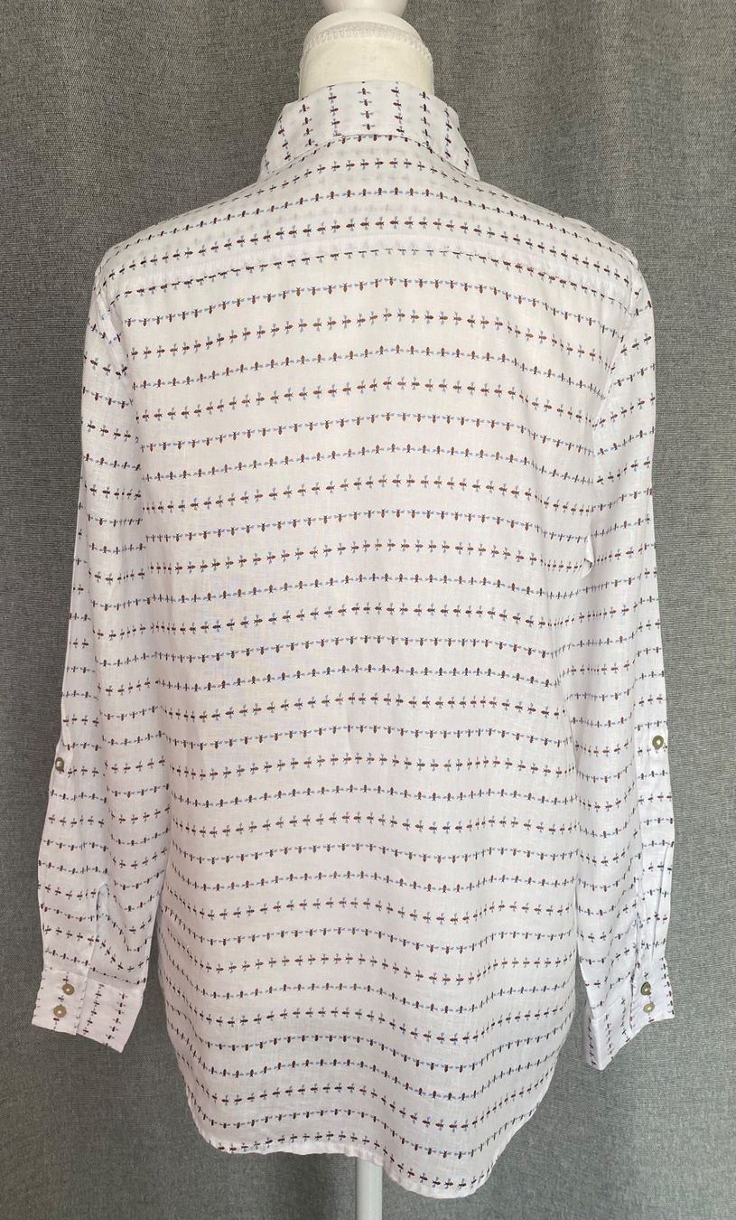 Camicette: Cynthia Rowley Hemdbluse aus Leinen Grösse S – Usato da Oberwil BL venduto da Leni-Mischi 2