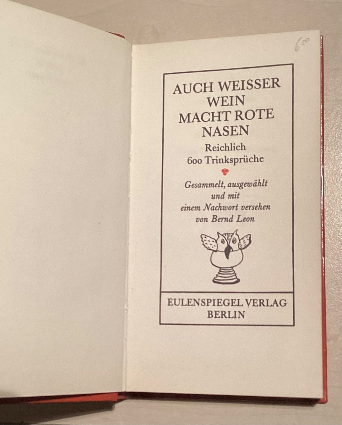 Libri: Wein, Trinksprüche 0 – Usato da Reinach BL venduto da Linda013 2