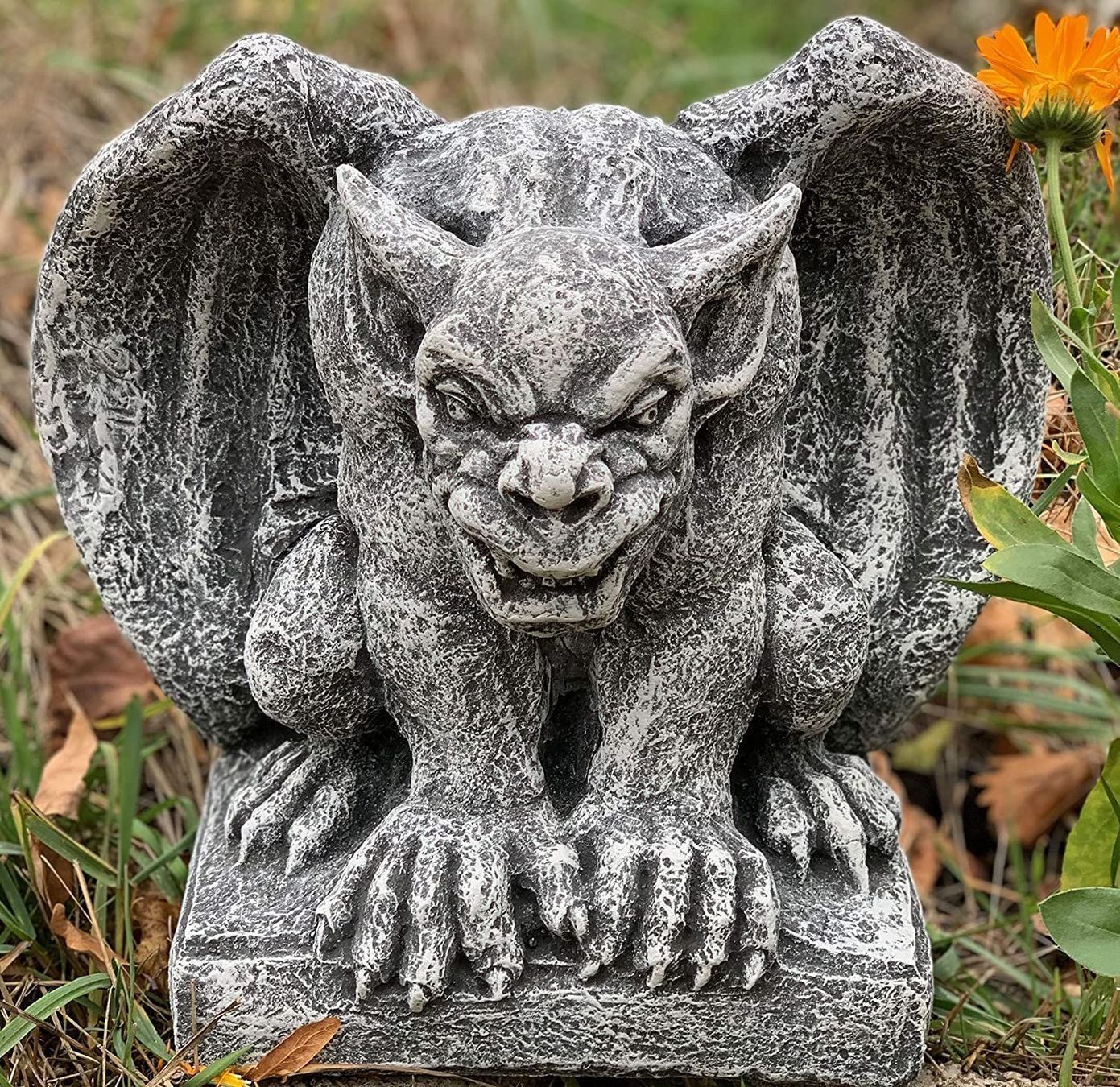 Sculture & Statue: Gargoyle Steinfigur Steinskulptur Gartenfigur – Nuovo e nell'imballaggio originale da Lopagno venduto da CLep 5