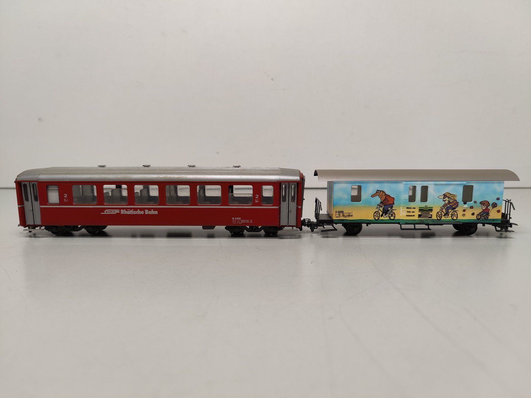 BEMO 3264 182+ 3255 130 RhB Gepäck und Personenwagen H0m OVP (Gebraucht ...