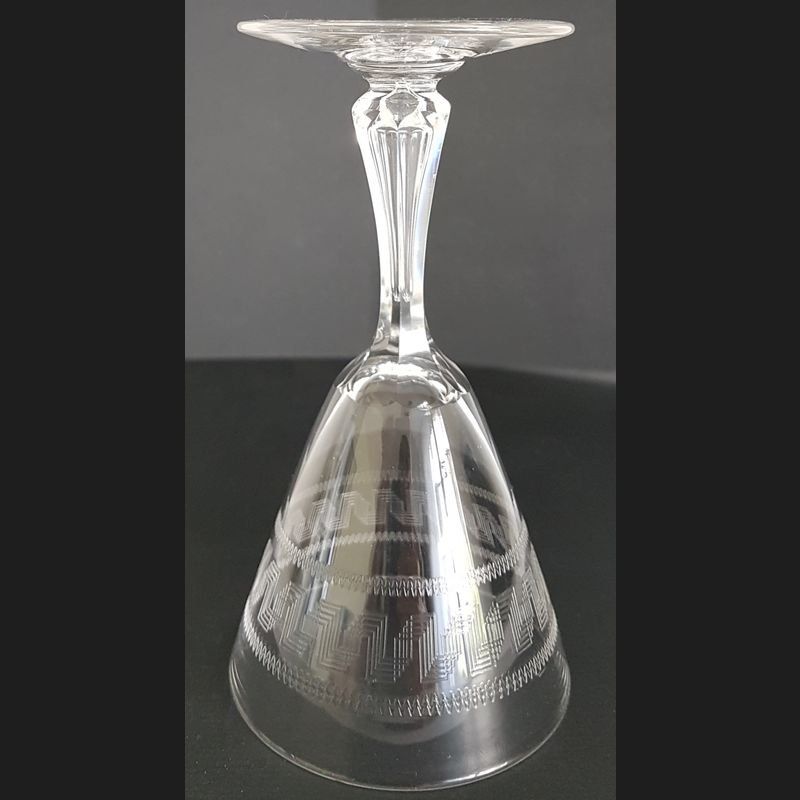 Verres: Antikes Glas Gravurdekor Mäanderband um 1900 – D'occasion à Kaltbrunn par Lexus3 6