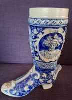 Bodenmayr Stiefelkrug mit blauen Relief vintage