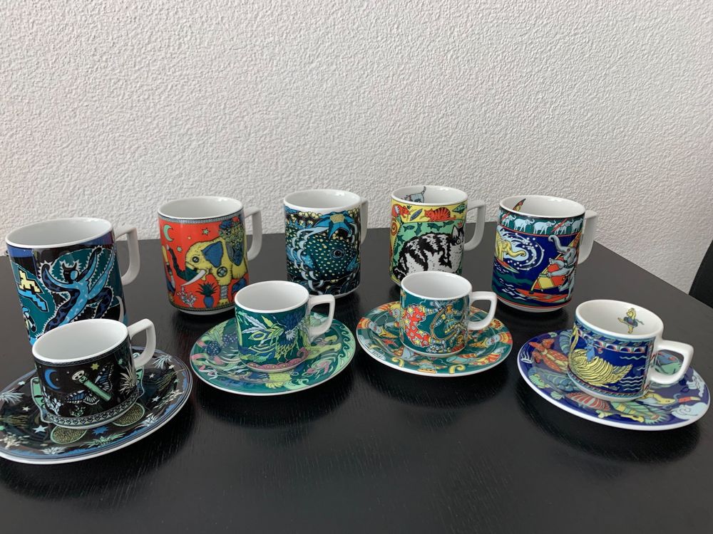 LOT original Bopla / 5 Kaffeebecher und 4 Espresso-Tassen (Neu (gemäss ...